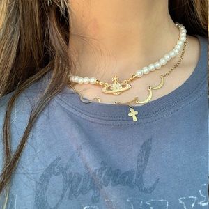 Vivienne Westwood Pearl Diamond Orb 